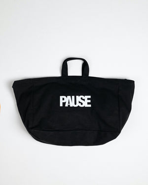 PAUSE 'Noir' Large Tote Bag