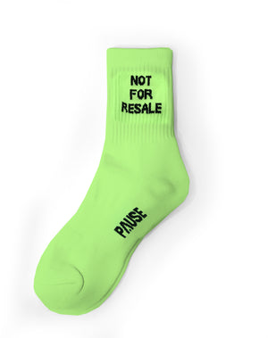 PAUSE 'Not For Resale' Neon Socks